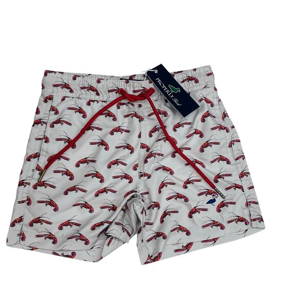 NWT Properly Tied Size 5 Swim Trunks in Crawfish Season